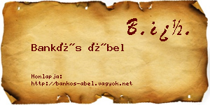 Bankós Ábel névjegykártya